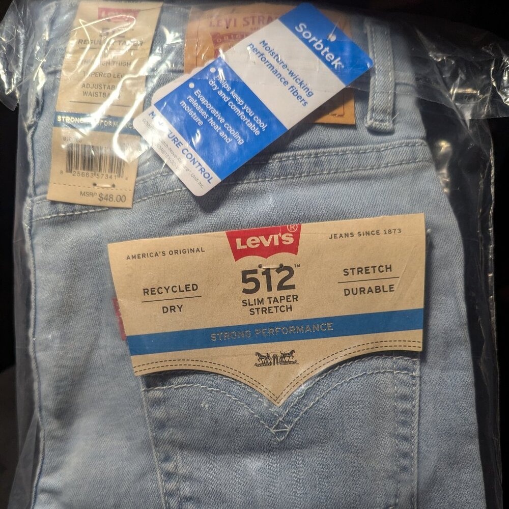 Levi's Boys' 512 Skinny Taper Fit Performance Jeans